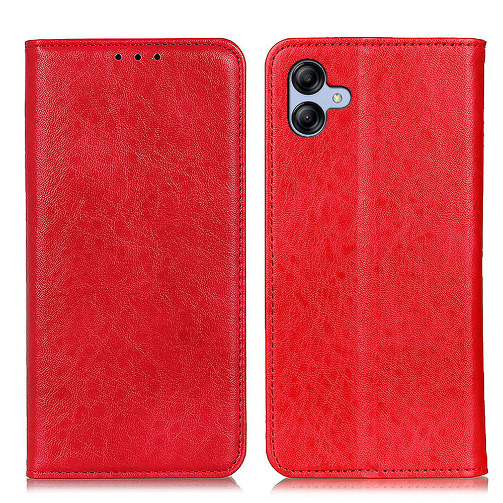 For Samsung Galaxy A05 4G Case PU Leather Crazy Horse Texture Stand Wallet Phone Cover For Samsung Galaxy A05 4G Case PU Leather Crazy Horse Texture Stand Wallet Phone Cover